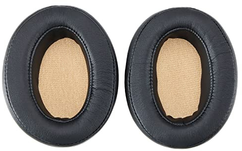 Create idea 1 Pair Ear Pads with Brown Net Replacement Compatible with Sennheiser Momentum 2.0 Over-Ear Headphones Black Ear Cushions Protein Leather Earphones Pads