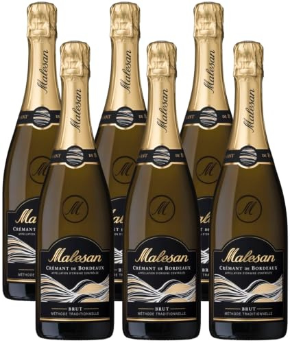 Malesan Brut Dégustation - AOP Crémant de Bordeaux - Traditionelle Methode (6 x 0,75 l)