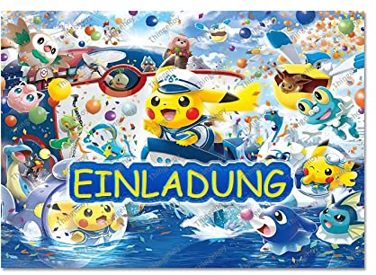 Thingehoy 12Pcs Einladungskarten Kindergeburtstag Junge Mädchen, Einladungskarten Kindergeburtstag Einladungskarten Geburtstag Deutsche Fassung