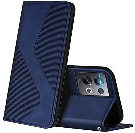 ZONNAVI Cover per Oppo Reno 8 PRO 5G, Flip Custodia Pelle PU con [Slot Cart] [Supporto Stand] [Magnetica], Cover a Libro Portafoglio per Oppo Reno 8 PRO 5G (Blu)