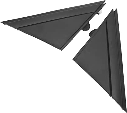 Tbest Modifica della Decorazione Copertura Bandiera Specchietto Retrovisore 1Sh17Kx7Aa Specchietto Retrovisore Sinistro Destro Triangolo Sostituzione Rivestimento per 500 (Nero opaco)