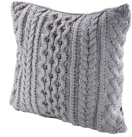 GILDE Kissen Curley Stoff grau 44506