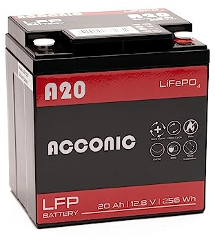 Acconic A20 LiFePO4 12V Lithium Versorgungsbatterie 20Ah (0% MwSt.)