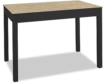 ASTIMESA Mesa de Cocina, Roble Raw, 100x60cm-extendida 150x60 cms