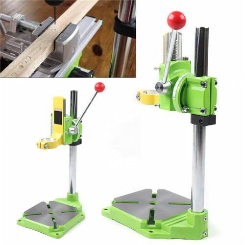 KEESUNG 90° Drehbare Bohrmaschine, 490mm Drehbar Tisch Bohrständer Halterung Bohrerhalter Tischbohrmaschine Ständer Klemmgrundrahmen für Viele Modelle