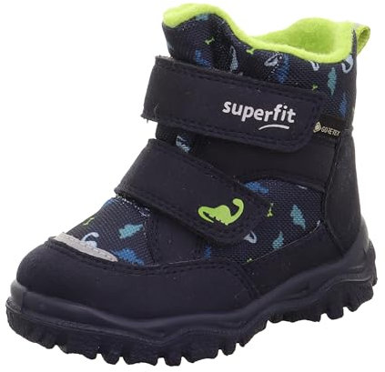 Superfit Husky1 Warm Gefütterte Gore-tex, Stivali da neve Bambini e ragazzi, Blau Hellgrün 8000, 22 EU