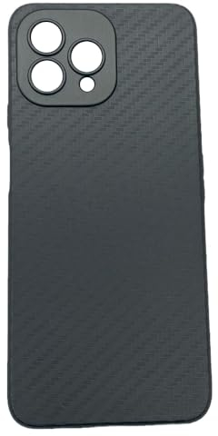 Auotu Custodia Case with protezione della lente Soft TPU Silicone Custodiar Protettiva Cover Per CUBOT P80 Smartphone (Nero Carbon fiber pattern)