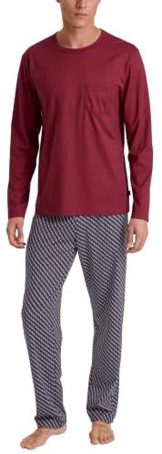 CALIDA Relax Imprint Pyjama Herren Mars red 50