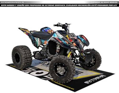 Extreme Graphics Aufkleber-Set Suzuki Ltz mit hoher Beschichtung, Dragon Ball, Schwarz