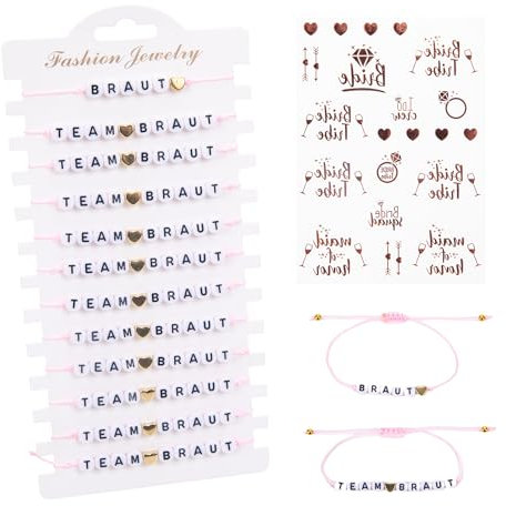 Jga Accessoires Frauen,Jga Armbänder Frauen,Team Braut Armbänder,Armbänder Jga Frauen,Rosa Linie