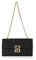 TOFBS Damen Stroh Clutch Quadratische Handtasche Gewebt Umschlag Tasche Dinner Schultertasche Kupplung mit Metallkette für Hochzeitsfeier Urlaub Party(Schwarz)