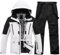 Herren Ski Jacke und Hosen Set Herren Schneeanzug Winter Warme schneeanzug Wasserdicht Winddicht skibekleidung Snowboard Set HB+BK XL