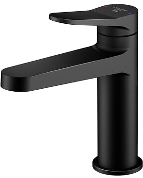 Steinberg Serie 340 Waschtischarmatur, Ausladung 126mm, ohne Ablaufgarnitur, 3401010S, Farbe: Matt Black