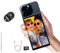 Shimbol CP5 5 1080P Selfie Monitor Screen for iPhone Andriod Cellphone, Phone Vlog Back Rear Camera Mirror with TochScreen, Bluetooth Remote Control, Magnetic White Case