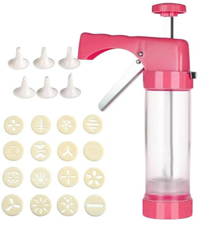 Presse à biscuits avec 16 disques de presse à biscuits et 6 embouts pour desserts