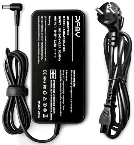 180W 150W 120W Ladegerät Netzteil AC Adapter Charger für ASUS Notebook Latop G53SX G53SW G71G G73S G73J G73Y G73JH G73JW X504GM, Output 19V 6.32A/7.9A/9.23A, 180W Max (5,5mm x 2,5mm)