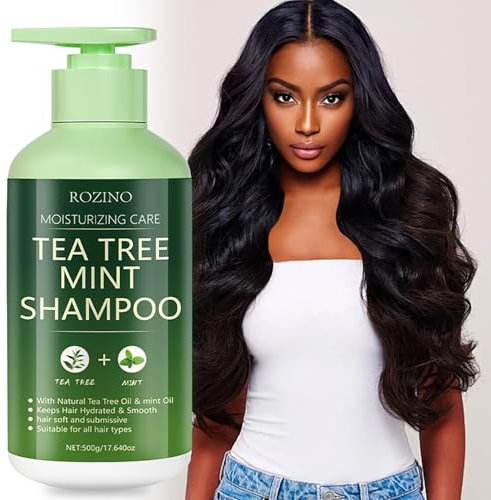 500g Tea Tree Mint Shampoo - für trockenes, geschädigtes Haar with Tea Tree Oil, Paraben and Sulfate Free
