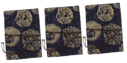 DIYEAH 3 Pezzi Book borshes copertina del diario in stoffa protettore custodia libri stoffa Copertina libro decorativa copertine di libri per copertina rigida manica del libro decorativo