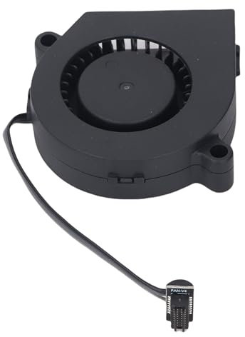Ventilateur Soufflant 5015 24 V à Double Roulement à Billes pour Imprimante 3D P1P/P1S, 50 X 50 X 15 Mm, sans Balais, Haute Vitesse, avec Bornes 4 Broches, 7 800 Tr/min, Faible