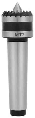 Crown Spur Drive Center for Wood Lathe, 2MT with 5/8-Inch Wood Turning Tool for Supporting Lathe Workpiece