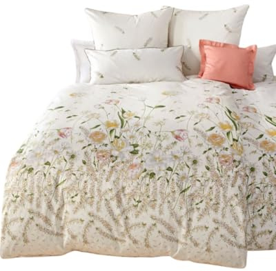 Pfeiler WÄSCHE MANUFAKTUR Bettwäsche 135x200+ Kissen 80x80 aus Mako Satin – Luxus Bettwäsche Set aus 100% Baumwolle – Made in Germany – seidig glatt & atmungsaktiv, mit Reißverschluss