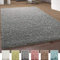 Paco Home Shaggy Teppich Hochflor Langflor Teppiche Hochwertig Pastell Uni Versch. Farben, Grösse:60x100 cm, Farbe:Grau