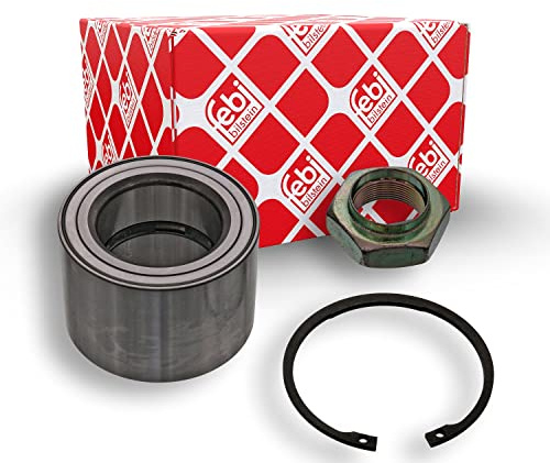 febi bilstein 100747 Radlagersatz mit Achsmutter und Sicherungsring , 1 Stück | Kompatibel mit: CITROËN JUMPER I Bus, JUMPER I Kasten, JUMPER I Pritsche/Fahrgestell, FIAT DUCATO Bus, DUCATO Bus, DUCATO Bus