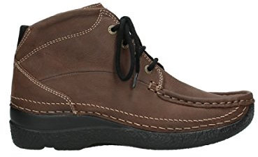 Wolky Roll Shoot Hohe Schnürschuhe Nubukleder cognac Größe 40