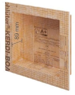 Schluter Kerdi - Nicchia per doccia, disponibile in 4 misure (305 x 305 mm, arancione)