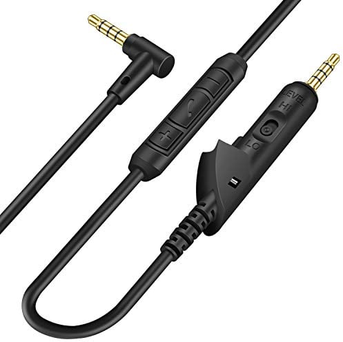 CYPHER.V Replacement Audio Extension Cable,Cord Wire only for Bose QuietComfort QC15 Headphones with in line Mic (Black)