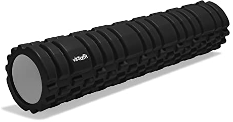 VirtuFit Grid-Foam-Roller - Massagerolle - 62 cm - Schwarz