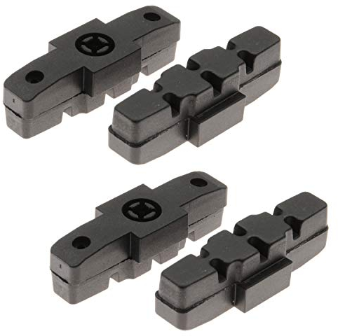 Kartell Bremsklötze-Set für Magura 2 Paar (4 Stück) schwarz, Bremsbacken für Felgenbremse, Hydraulikbremse, Alufelgen | HS11, HS22, HS24, HS33, HS33 RE, HS33 R | Bremsbeläge für vorne und hinten