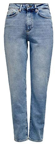 ONLY Jean mom ONLVENEDA Taille Haute Mom Fit Jeans Light Blue Denim XL 32 Light Blue Denim XL / L32