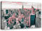 Leinwandbild XXL Manhattan Wandbild Kunst abstract Rosa 120x80 cm