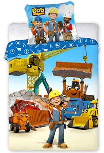 Bob de Bouwer Baby Bettbezug Bauzone - 100 x 135 cm - Baumwolle