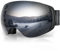 Findway Skibrille für Brillenträger Herren Damen,Snowboardbrille mit Magnetischen Wechselgläsern,Snowboard Brille Magnet Brillenträger Polarisierend OTG,Anti fog, Allwetter Verspiegelt Skibrille