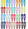 40 Pcs Metal Snap Hair Clips Candy Color 2 Inch Non Slip Kids Barrettes Girls' Hair Accessories