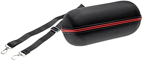 vhbw Tasche Hülle Case kompatibel mit JBL Pulse 4 Bluetooth Lautsprecher Box - schwarz, stoßfest, mit Tragegurt