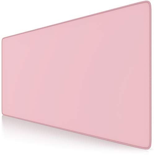 TITANWOLF - XXL Speed Gaming Mouse Pad Mouse Mat - Extra Large 900 x 400 x 3mm - Water-Resistant Mousepad with Non-Slip Rubber Base - Smooth Cloth Surface - BABY PINK