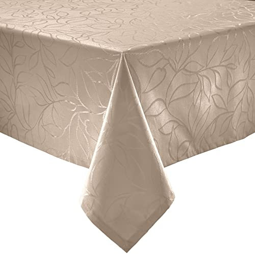 Erwin Müller Outdoor-Tischdecke Terrassa abwaschbar Cappuccino Größe 130x220 cm