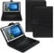 Tablet Hülle kompatibel mit Google Pixel Tablet 11 Zoll 2023 Tasche Tastatur Universal Schutzhülle Keyboard QWERTZ Layout, Farben:Schwarz