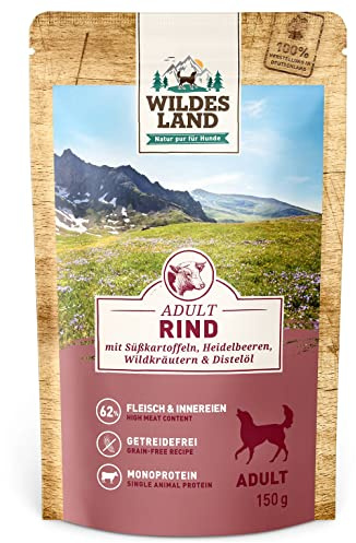 Wildes Land Auszeichnungen für Hunde, Rindgeschmack, 150 g