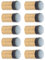 Ejoyous Pool-Queue-Spitzen, 10 Mm, 10 Stück, Snooker-Queue-Spitzen und Ferrulen, Metall-Billard-Queue-Spitzen, Harte Leder-Schraubspitzen, Ersatz-Set für Snooker-Queue-Spitzen (10MM)