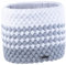 SABBOT Damen loop schal, Warme Winter Scarf Mit Fleece-Futter, Gestrickter Schal (Weiß/Grau)
