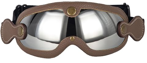 evomosa Motorradbrille Reiten Brille für Frauen Männer Erwachsene Dirt Bike Off-Road Radfahren Sport Anti-Kratz winddicht Brille (Braun Silber)