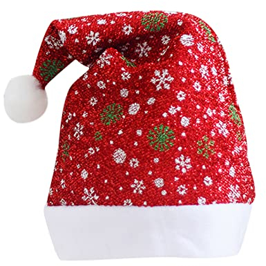 Kobilee Nikolausmütze Erwachsene für Party Ugly Santa Christmas Hat Weihnachtsmütze Weihnachten Rentier Plüsch Weihnachtsmützen Strick Unisex Wichtelmütze Weihnachtsmann Mütze
