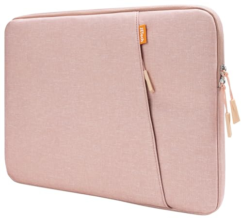JETech Laptop Hülle für 16 Zoll MacBook Pro (M4 / M3 / M2 / M1, 2019-2024), wasserdichte Laptoptasche mit Tasche, Kompatibel mit 16 Zoll Notebook (Roségold)