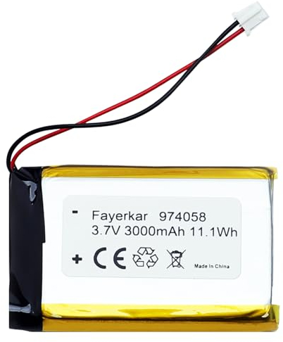 Fayerkar 3,7 V 3000 mAh 974058 batteria ricaricabile ai polimeri di litio di ricambio per prodotti elettronici fai da te con 3,7 – 5 V