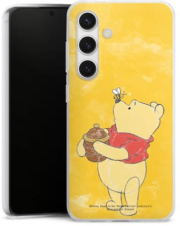 DeinDesign Silikon Hülle kompatibel mit Samsung Galaxy S24 Case transparent Handyhülle Winnie Puuh Disney Offizielles Lizenzprodukt