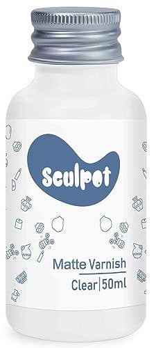 kintsukuroi 50 ml Vernice per Argilla essiccata all'Aria, Smalto Trasparente per Ceramica, Bassa lucentezza, Resistente ai Graffi, Impermeabile, previene Le screpolature (Opaco)